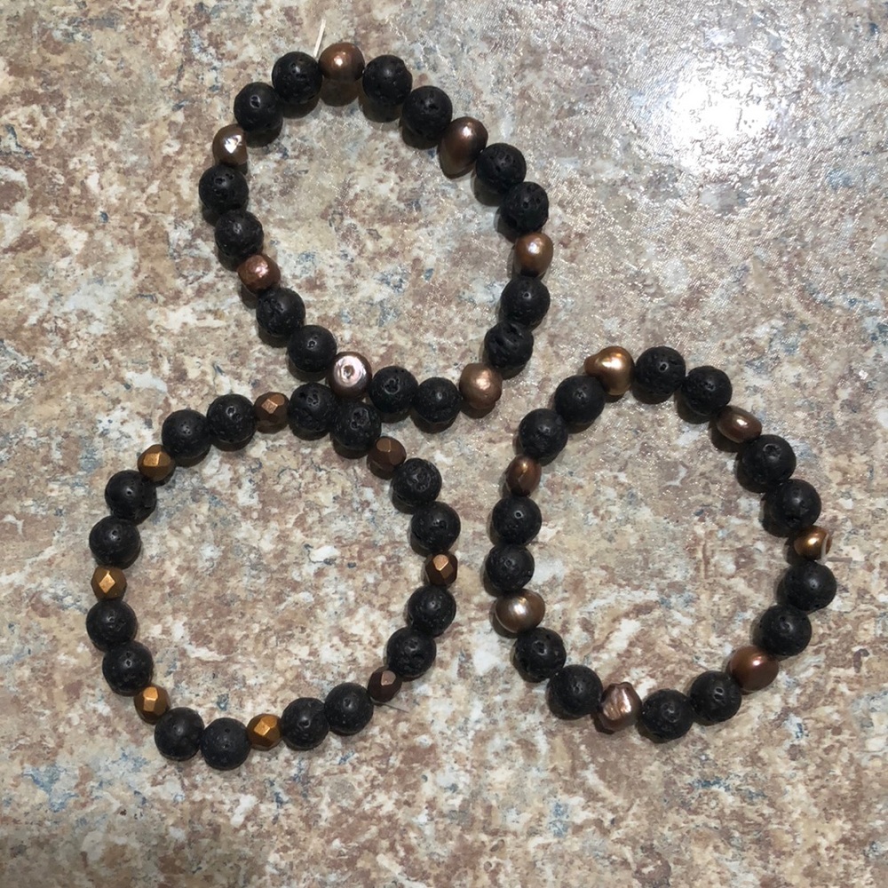 Essential oil Lava bead diffuser bracelets